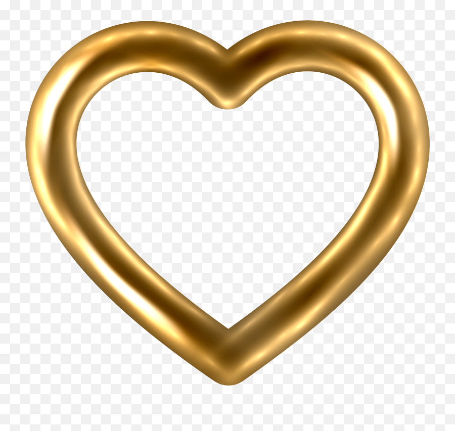 Transparent Gold Heart Png Clip Art Image - Dlpngcom Transparent Golden Heart Png,Gold Heart Png