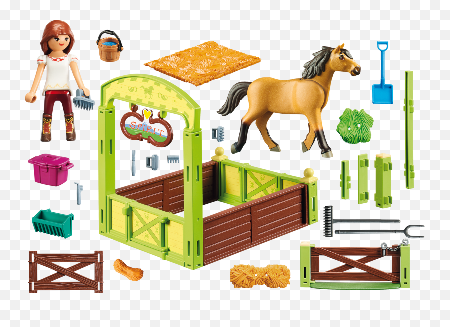 Lucky Spirit With Horse Stall - Playmobil Spirit 9478 Png,Icon Lucky 7