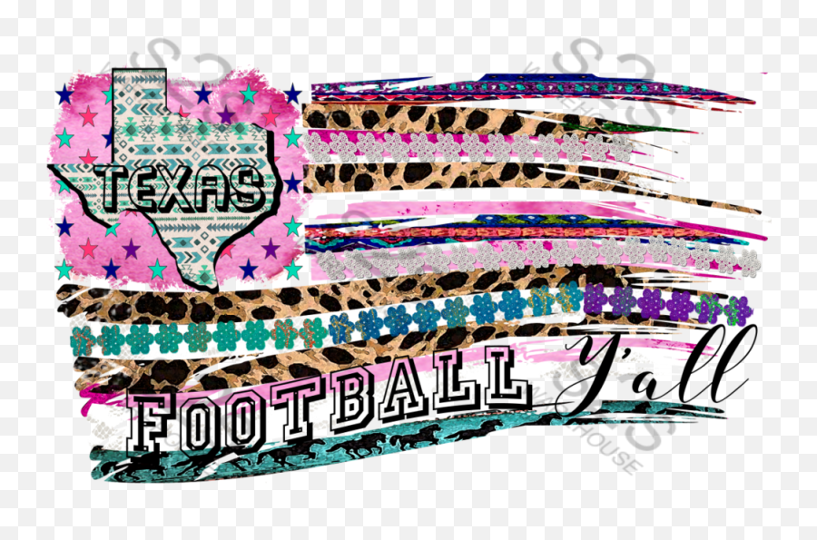 Football Texas Flag Pink Png