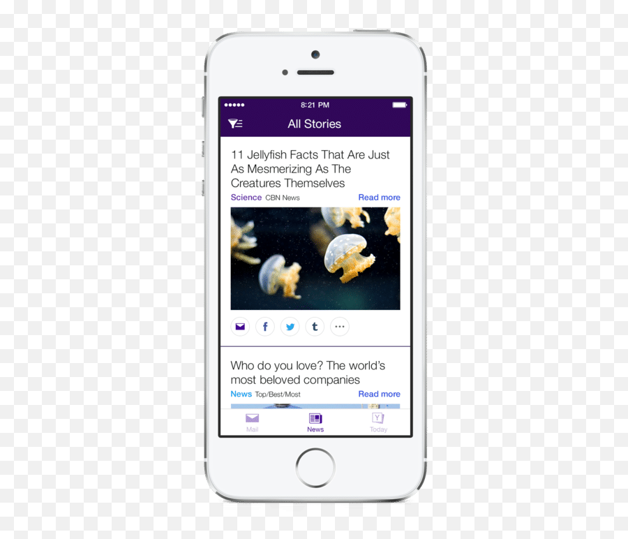 Yahoo Mail For Ios Updated With New Features Contextual - Iphone Png,New Yahoo Messenger Icon