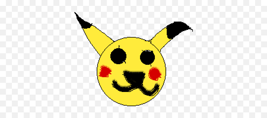 Pixilart - Pikachu Head By Pikapokeplays Dot Png,Pikachu Facebook Icon