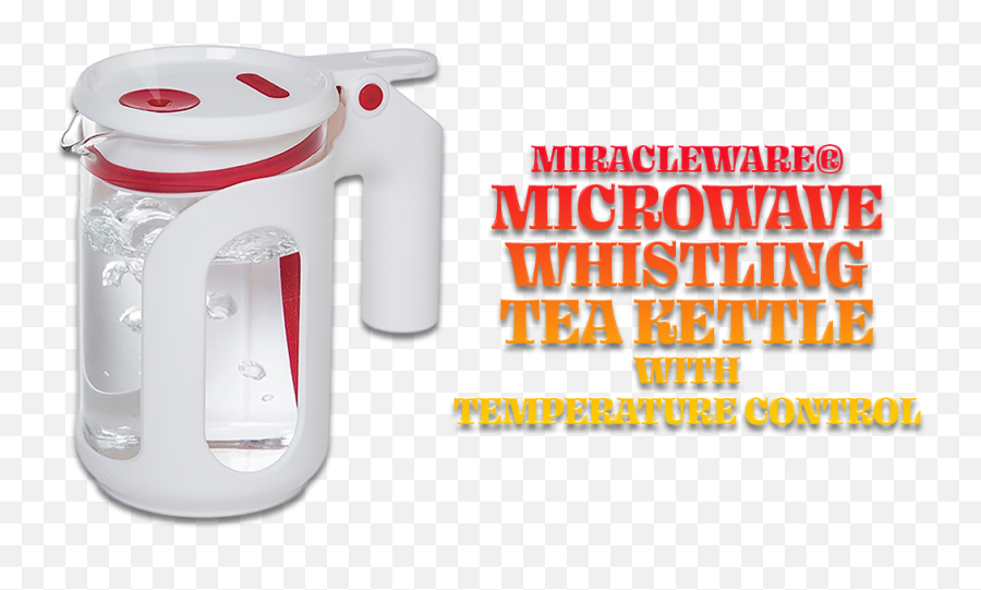 Miracleware Microwave Whistling Tea Kettle 25oz - Electric Water Boiler Png,Tea Kettle Icon