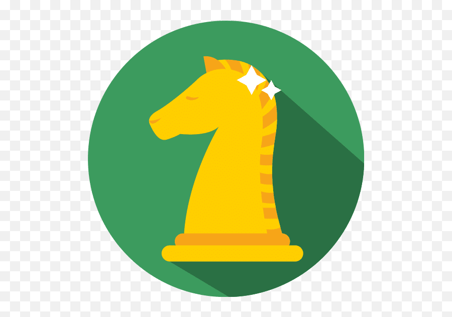 Chess Horse Gaming Block And Flat Icon - Canva Solid Png,Chess Horse Icon