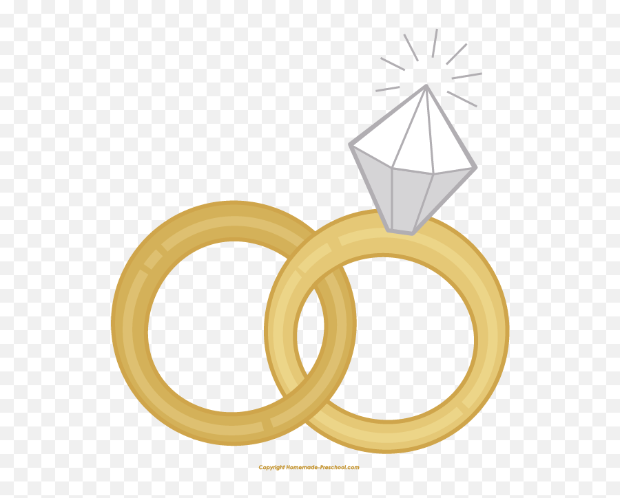 Marriage Clipart Wedding Ring - Clip Art Wedding Ring Png,Lip Ring Png