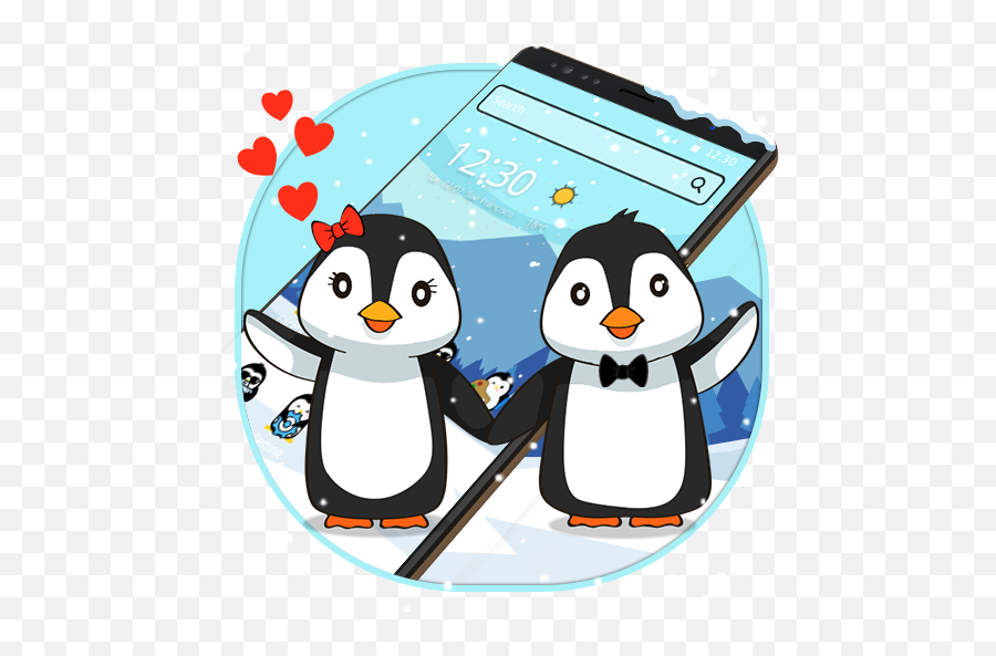 Cute Cartoon Penguin Theme Apk 113 - Download Apk Latest Happy Png,Cute Penguin Icon