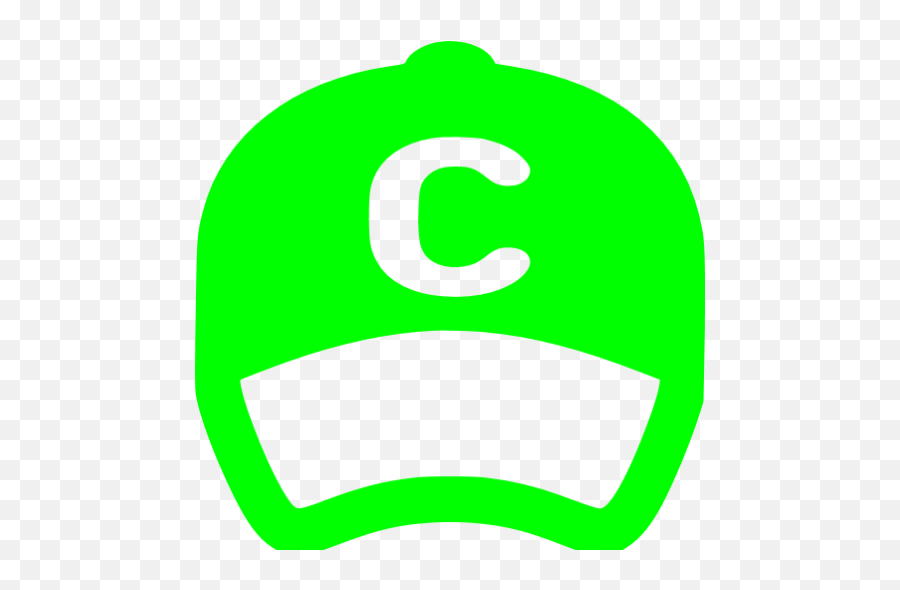 Lime Baseball Cap Icon - Free Lime Baseball Icons Language Png,Baseball Cap Icon
