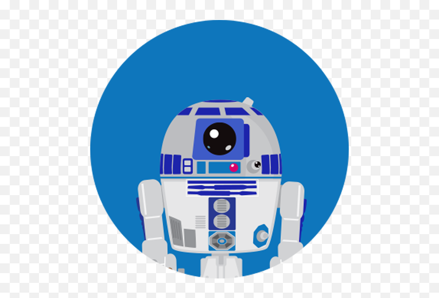 Star Wars Notebook - R2d2 In A Circle Png,R2d2 Png