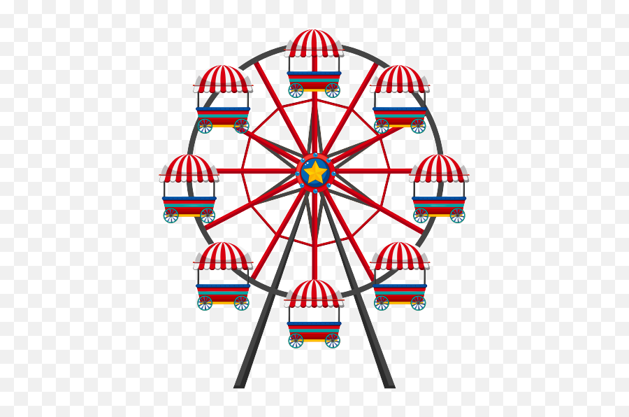 Fun Fair Rides Catering Units Hire The Ferris Wheel - La Grande Roue Dessin Png,Ferris Wheel Icon