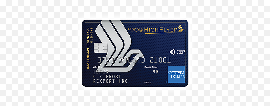 Airlines Business Credit Card American Express Singapore - Amex Singapore Airlines Business Credit Card Png,American Express Card Icon