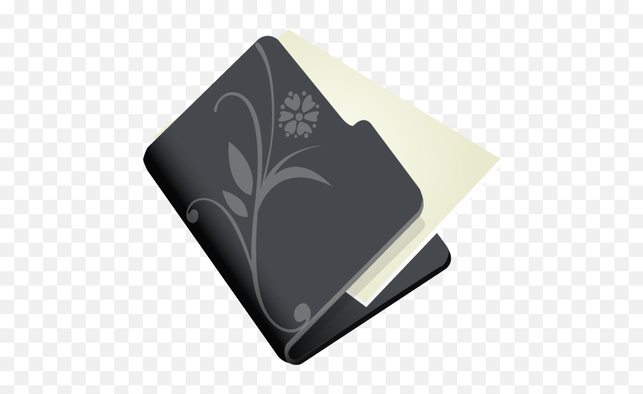 Folder Flower Black Vector Icons Free Download In Svg Png - Flower Folder Icon,Wallpaper Folder Icon