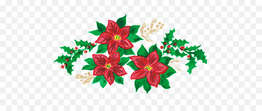 Over 50 Free Poinsettia Vectors - Pixabay Floral Png,Poinsettia Icon