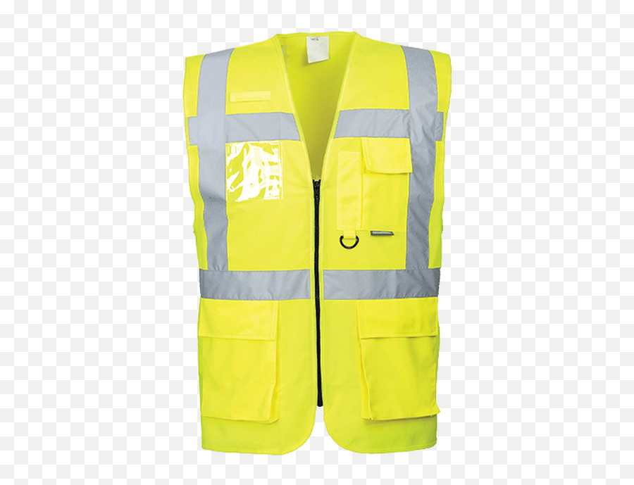 Portwest S476 Berlin Executive Hi - Vis Vest Gilet Haute Visibilité Avec Poches Png,Icon Hi Viz