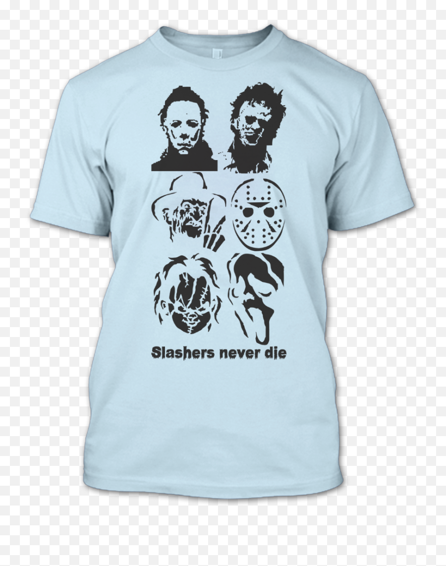 Slashers Never Die The Horror Movies Halloween T Shirt - Freddy Krueger Stencil Png,Slasher Icon