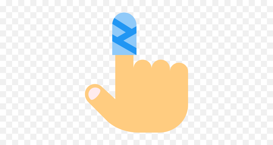 Finger Injury Icon In Color Style Png