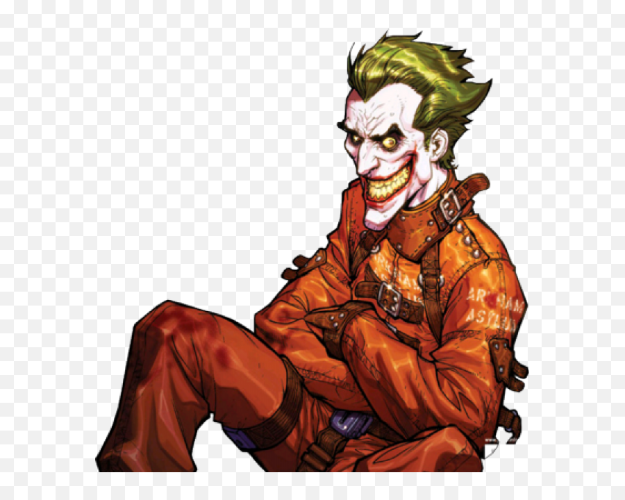 Joker Cartoon Png Official Psds - Batman Arkham Asylum Joker,Joker Smile Png