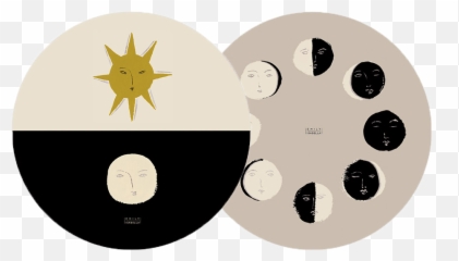 Moon Phases Coaster Set Seedlings Png