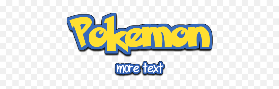Textcraft - Pokemon Letters Font Generator Png,Pokemon Logo Transparent