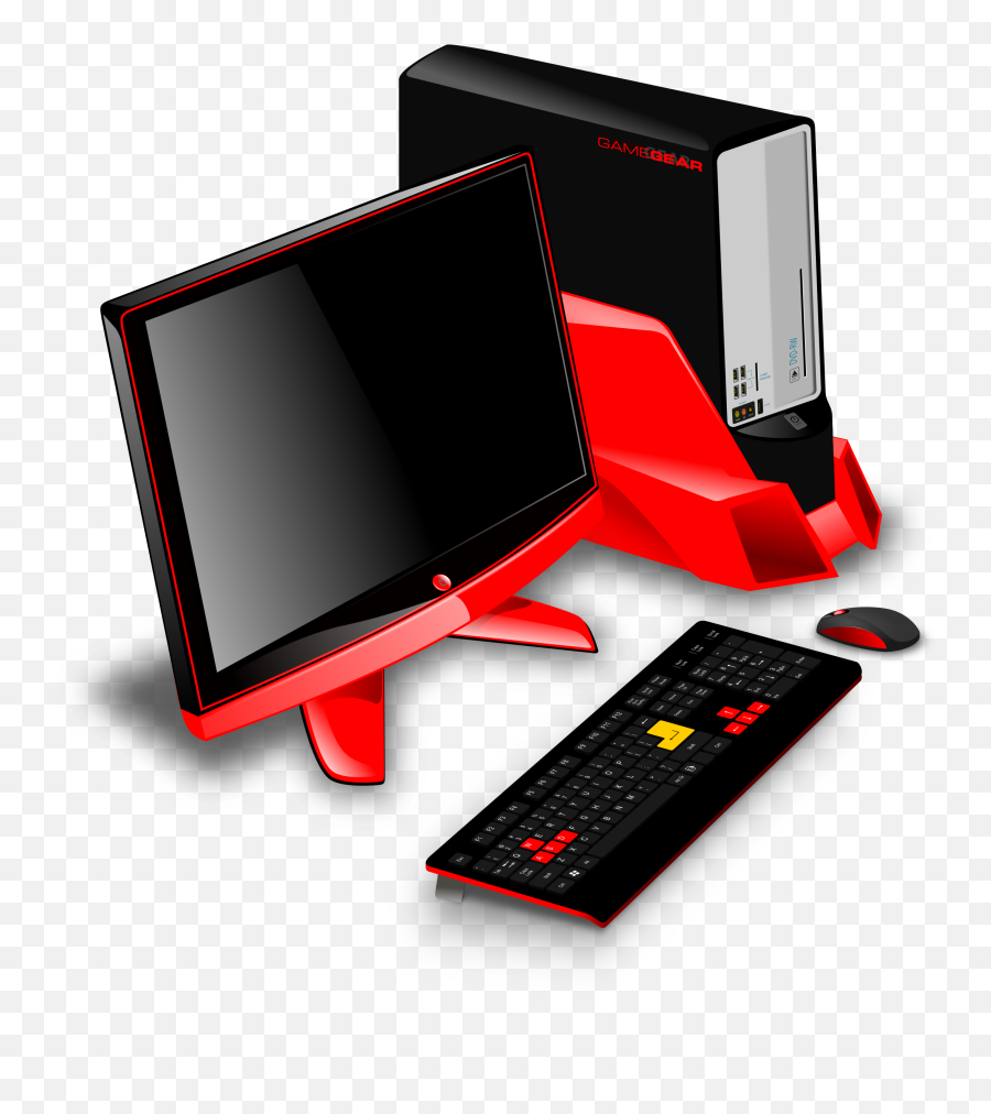 Computer Desktop Pc Png - Gaming Computer Clipart,Personal Computer Png