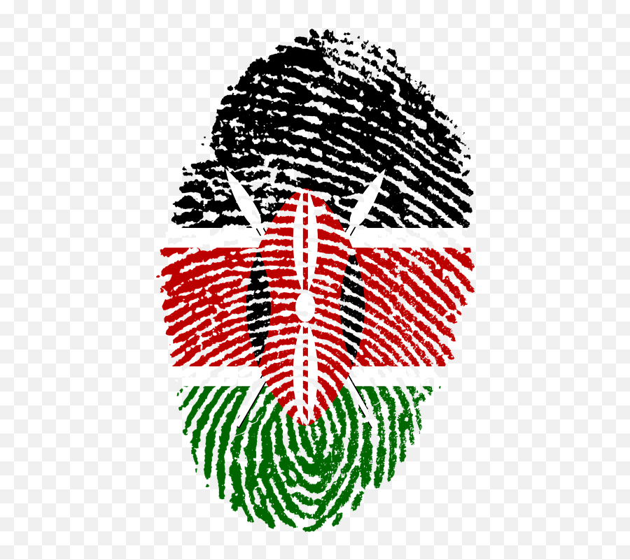 Kenya Flag Fingerprint - Challenges To Digital India Png,Thumbprint Png