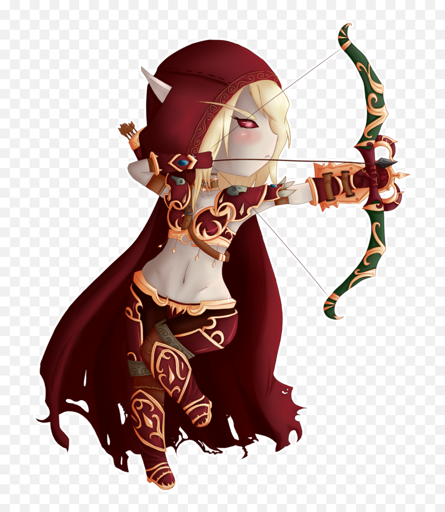 Warcraft Sylvanas Chibi By Gumimonster - Wow Sylvanas Chibi Png,Sylvanas Png