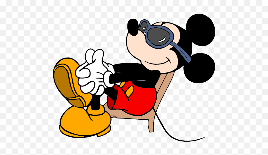 Download Mickey Mouse Summer Clipart 5 By Molly - Mickey Mickey Mouse Wearing Sunglasses Png,Summer Clipart Png