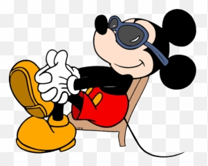 mickey mouse wearing sunglasses