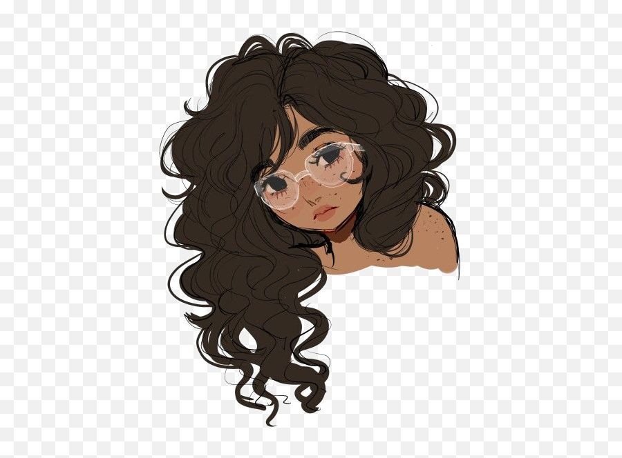 Drawing Hair Cartoon - Hair Png Download 476600 Free Anime Girl With Curly  Hair,Hair Png - free transparent png images 