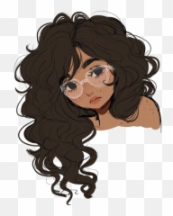 Drawing Hair Cartoon - hair png download 476600 Free Anime Girl With Curly