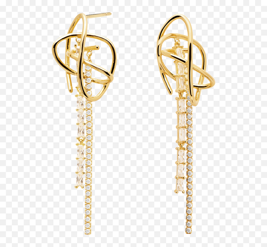 Aisha Gold Earrings - Alia Gold Earrings Png,Gold Earring Png