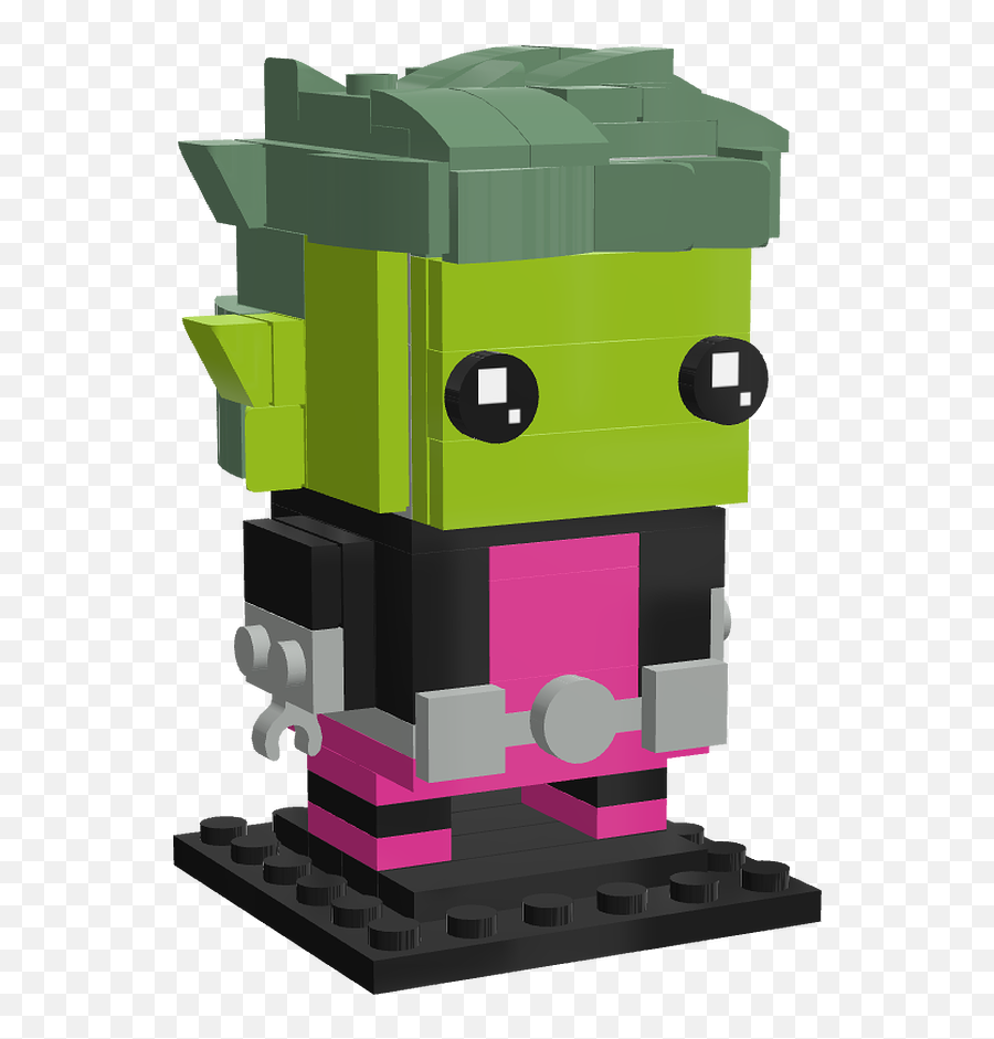 Mecabrickscom 2 Beast Boy - Beast Boy Lego Brickheadz Png,Beast Boy Png