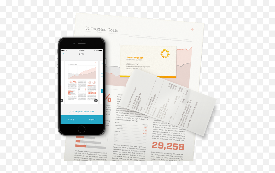 Image Scanner App - Scan Save U0026 Share From Your Mobile Phone Evernote Document Scanner Png,I Phone Png