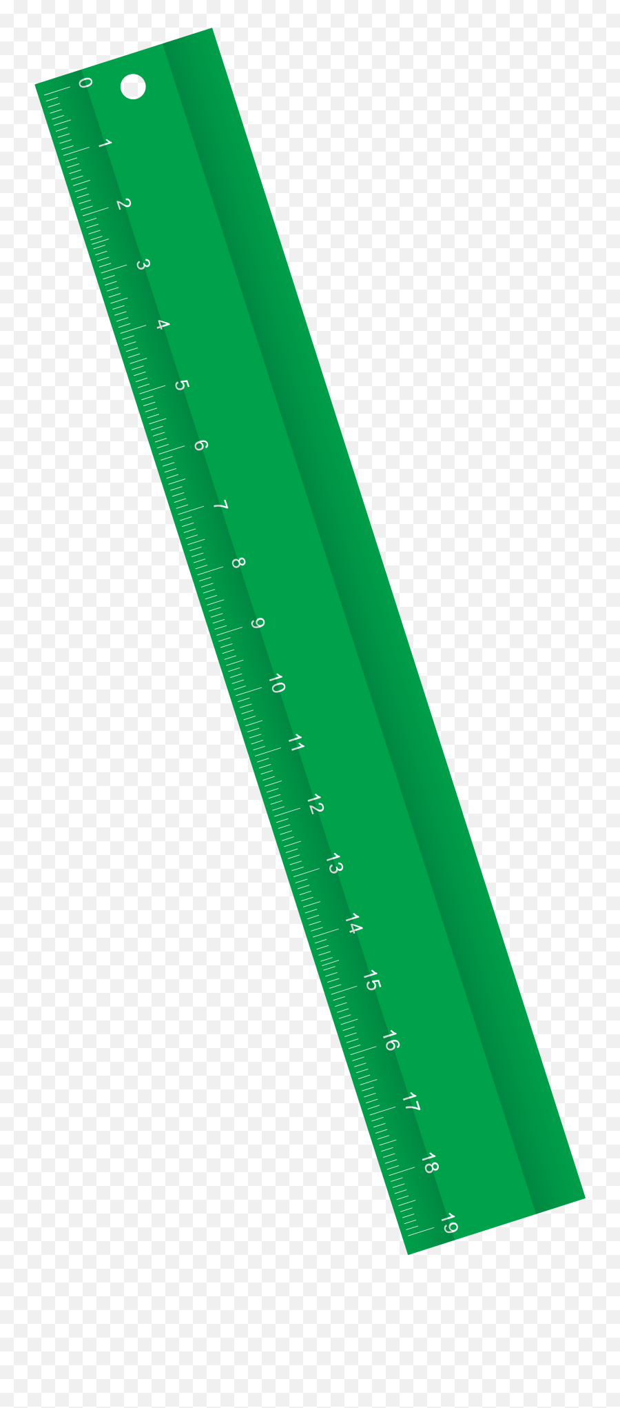 Green Ruler Transparent Background - Green Ruler Clipart Png,Ruler Transparent Background