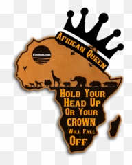 African Queen Transparent - Redrawn Map Of Africa Png,Queen Png