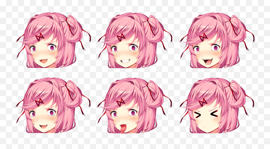 Natsuki Head Sprite Edits Now With Transparently - Album Ddlc Lewd Sprite Png,Natsuki Png