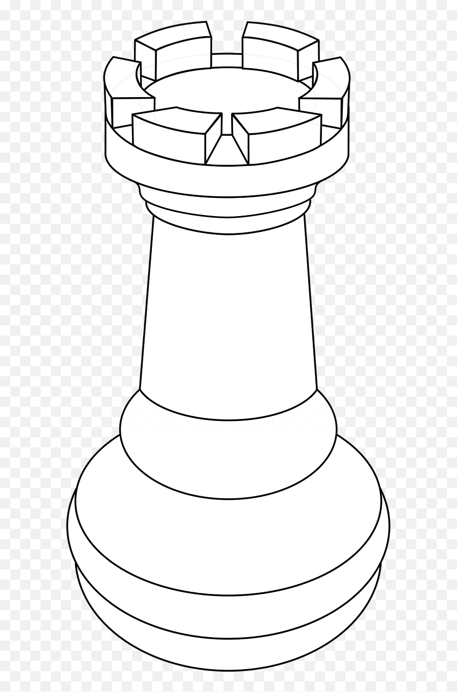 Rook Chess Tower - Solid Png,Rook Png