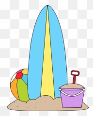 Surfboard In Sand Png 3 Image - Beach Toys Clipart,Sand Clipart Png
