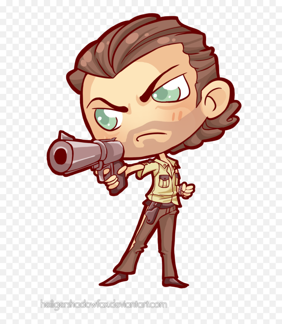 Cartoon Rick Walking Dead Png