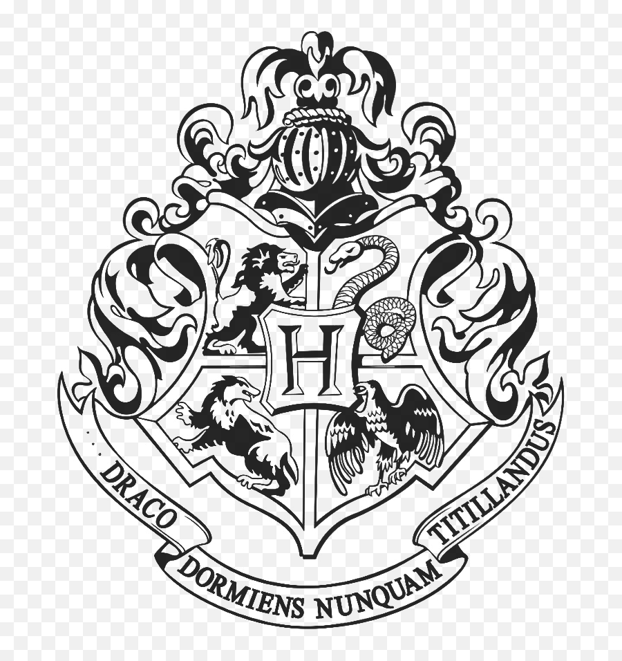 Ravenclaw - Harry Potter Coloring Pages Hogwarts Crest Png Hogwarts Crest Coloring Page,Ravenclaw Png