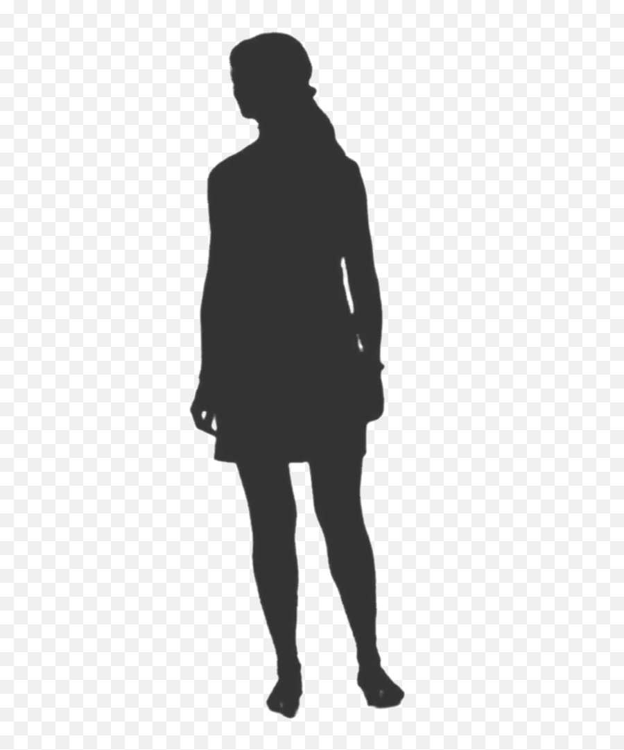 Silhouette Png Image High Quality - Standing Woman Back Silhouette,Person Silhouette Png