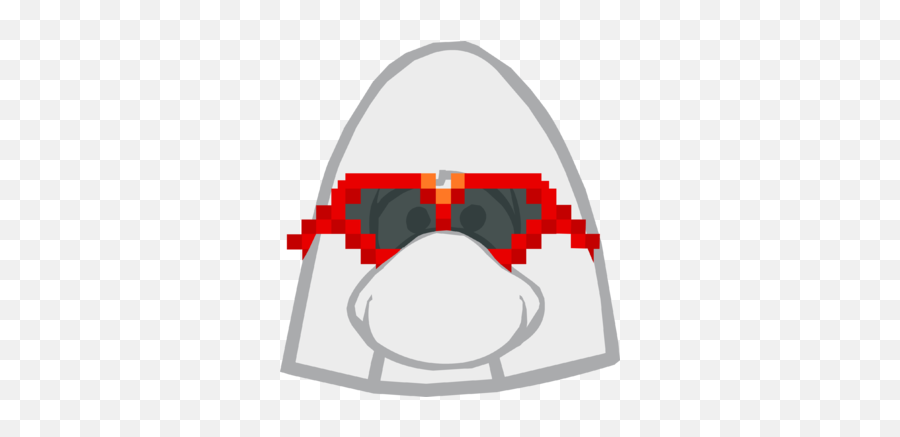 Red Pixel Glasses - Trend Club Penguin Png,Pixel Glasses Png