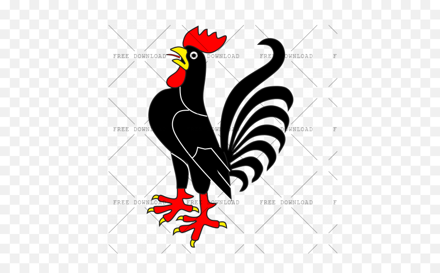 Cock Chicken Rooster Png Image With - Coat Of Arms,Rooster Png