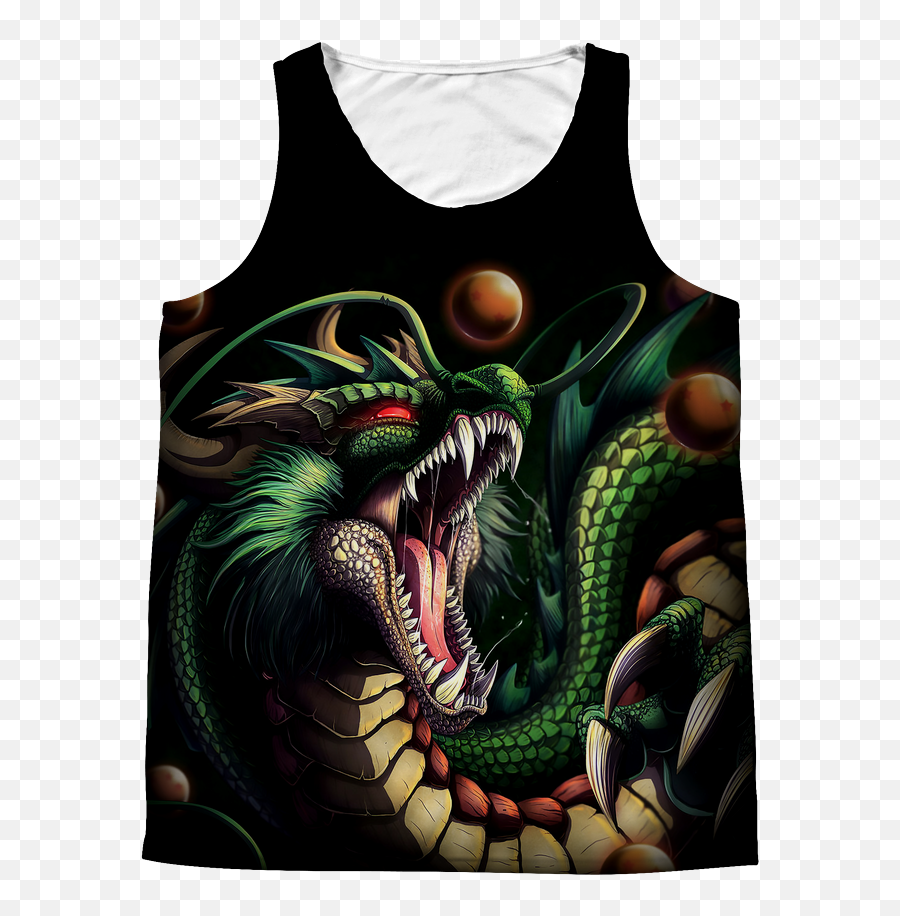 Download Super Saiyan Shenron 1 Sided 3d Tank Top T Shirt - Realistic Shenron Dragon Png,Shenron Png