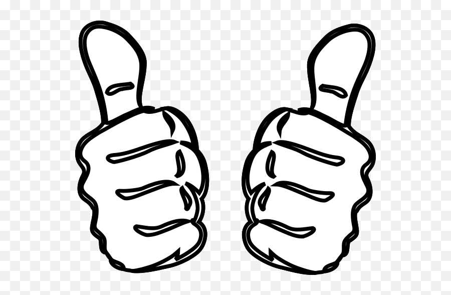 Two Thumbs Up Clip Art - Vector Clip Art Online Thumbs Up Svg Free Png,Thumb Up Png