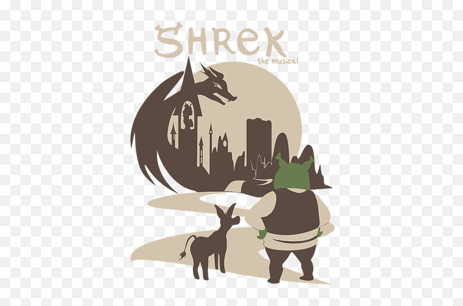 Current Production Shrek The Musical - Illustration Png,Donkey Shrek Png