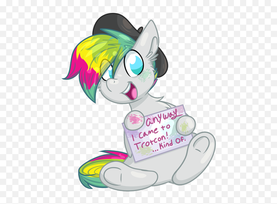 2447845 - Safe Oc Earth Pony Beret Hat Multicolored Fictional Character Png,Beret Transparent