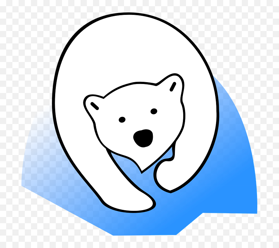 Polar Bear Transparent Png Clipart - Simple Polar Bear Clip Art,Polar Bear Png