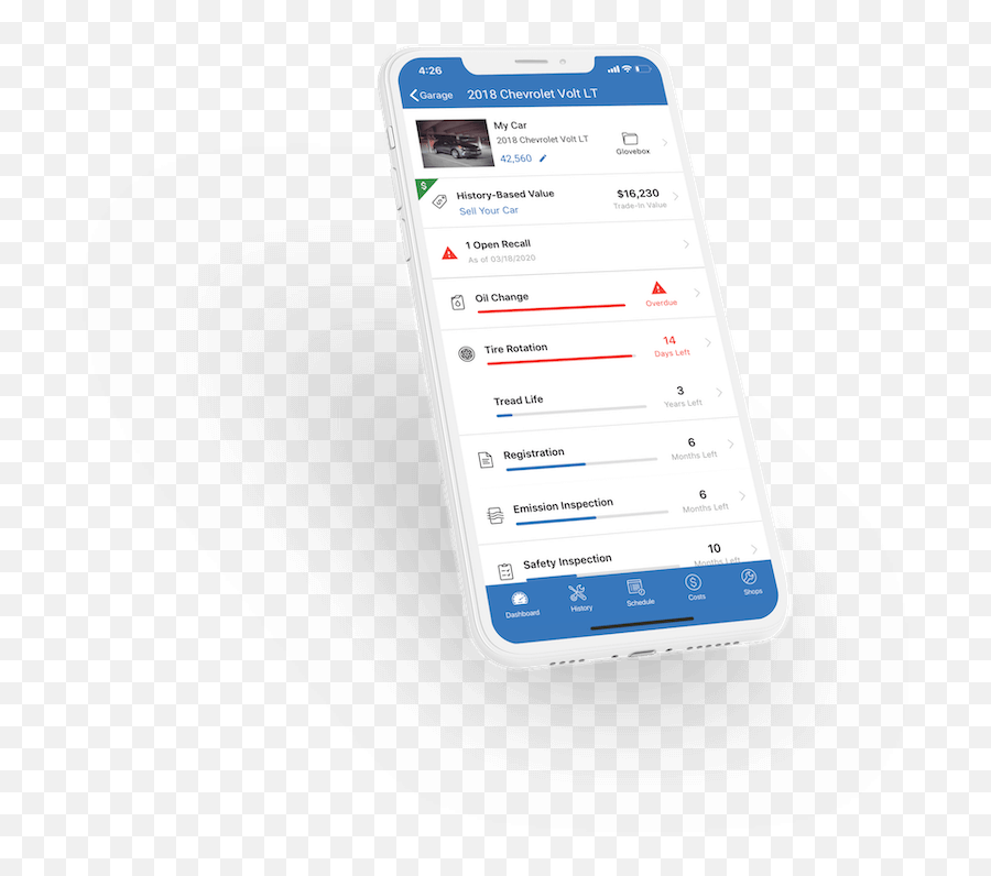 Car Maintenance App And Recall Alerts Electronics Brand Png Carfax 