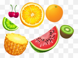 Material Tropical Euclidean Fruit - Summer Fruit Png,Fruit Clipart Png