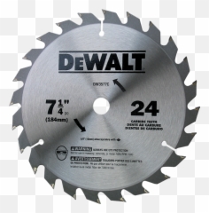 7 - 14 24 Teeth Saw Blade Dewalt 08007024 Woodworking Dewalt Blade Png,Saw Blade Png