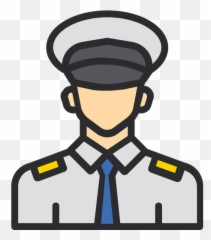 Free Navy Captain Colored Outline Icon - Old png